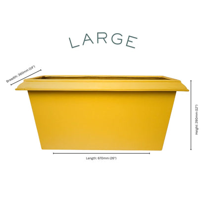 Lume Edged Set of 3 Planters