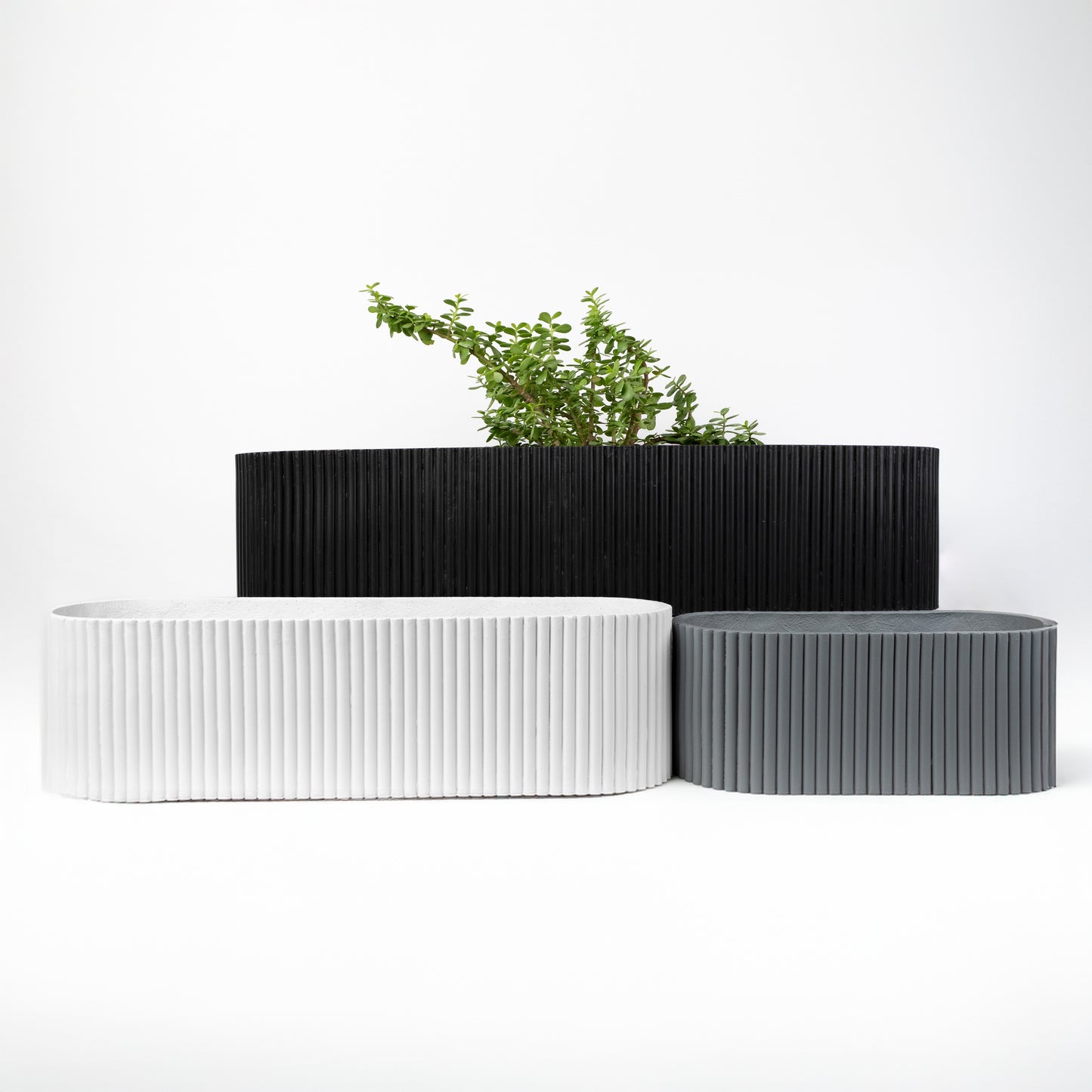 Nova Oval Set of 3 Planters