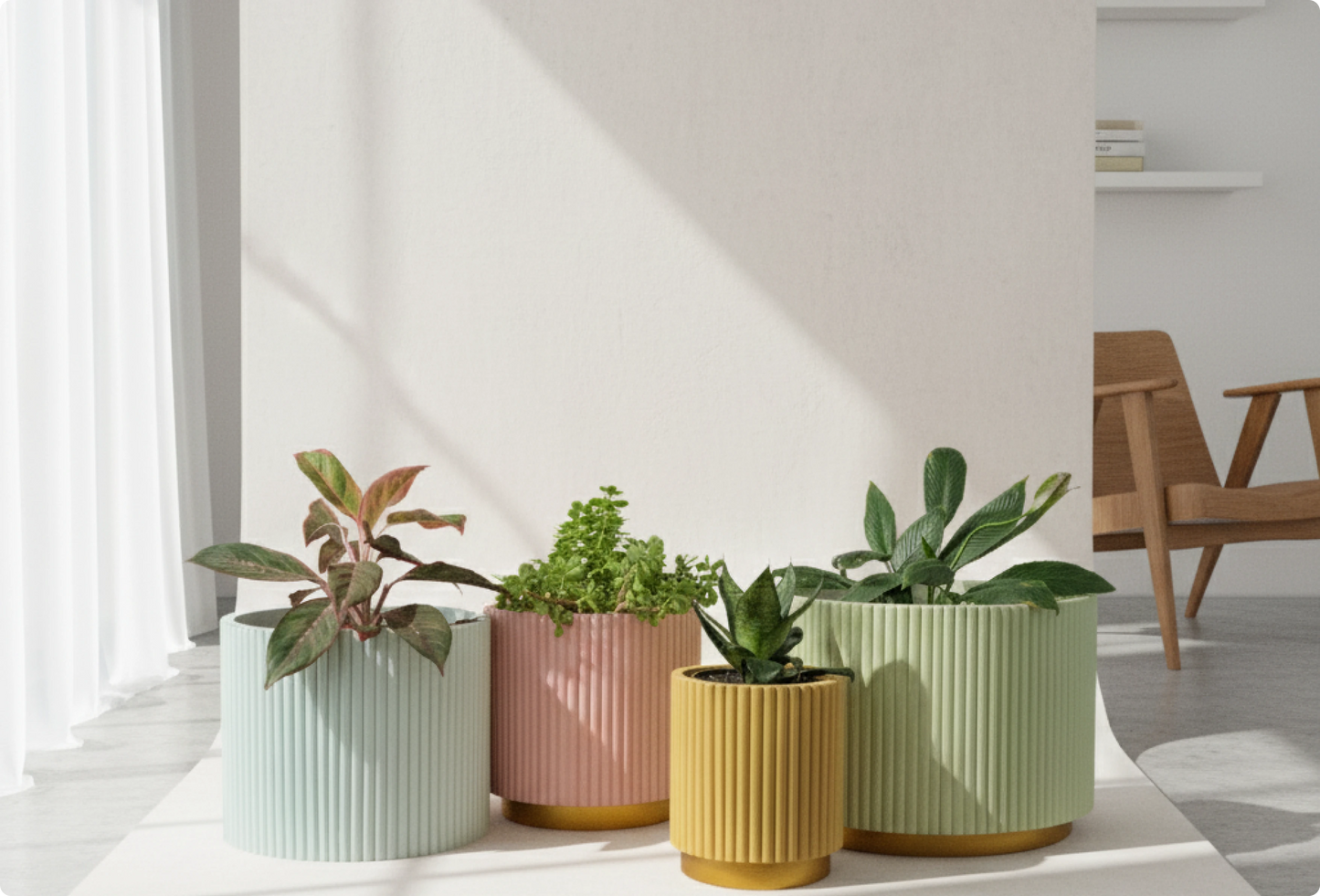 Nova Sphere Set of 4 (Large Planter without Base)